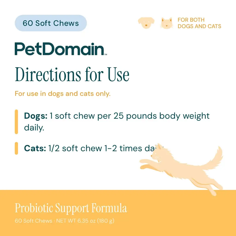 Probiotic Support Formula (60 Soft Chews) - Directions for Use