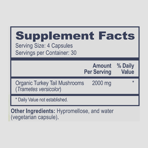 Turkey Tail Mushrooms (120 Capsules)