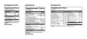 Prenatal Pro Essential Bundle (1 kit) Supplement Facts