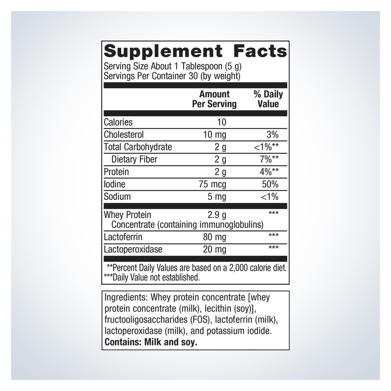 Probioplex Intensive Care Powder (150 g) — Supplement Facts