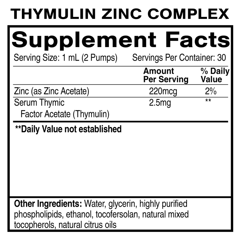 Thymulin Zinc Complex (30 Milliliters)