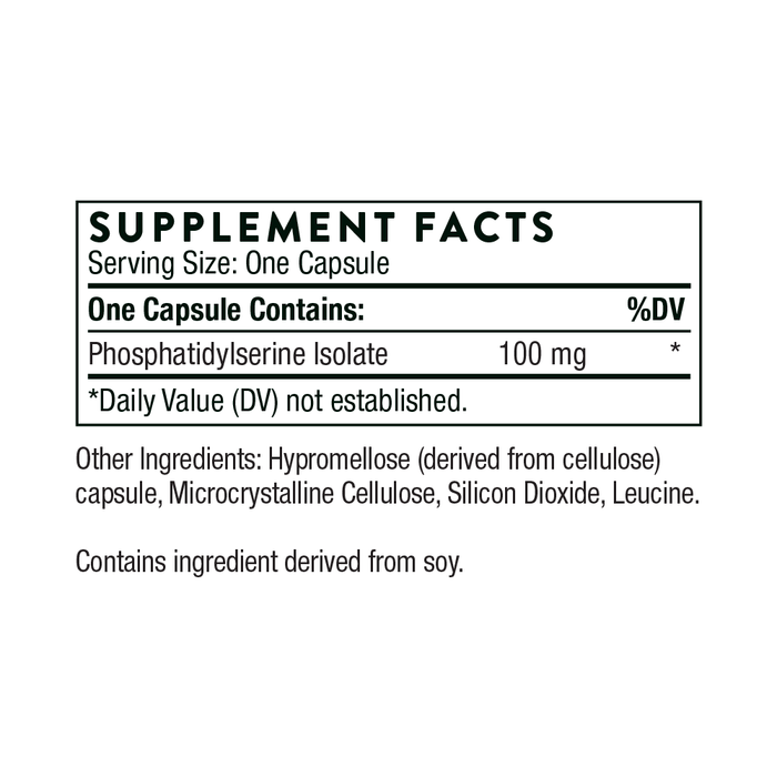 Phosphatidylserine (60 Capsules)-Vitamins & Supplements-Thorne-Pine Street Clinic