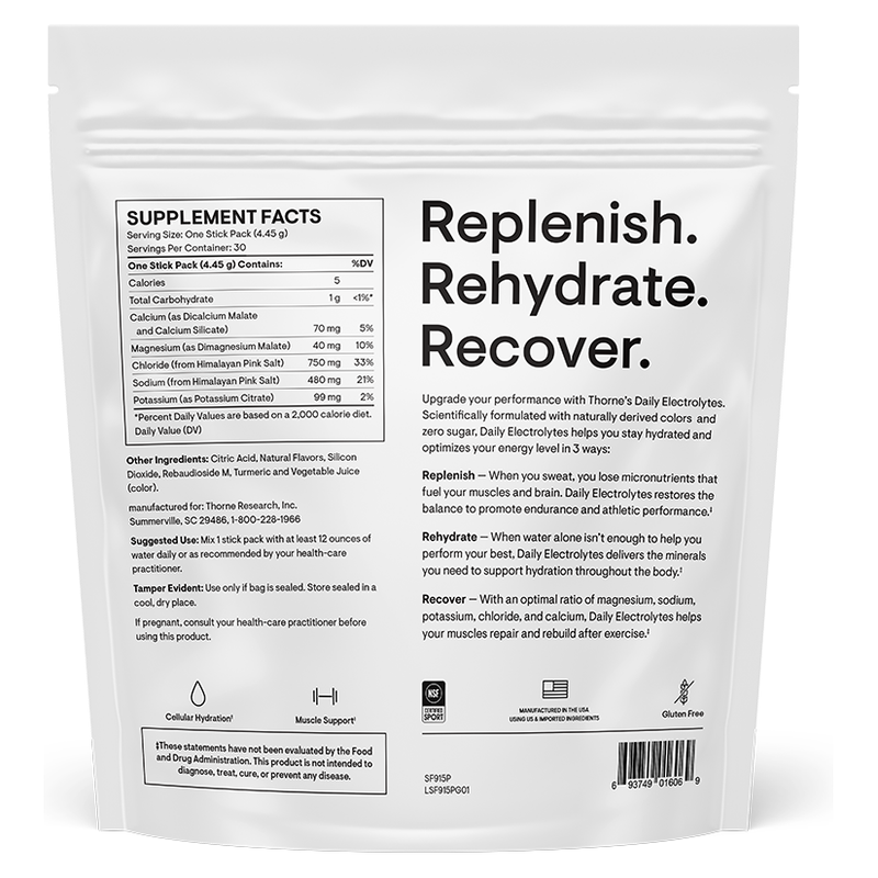 Daily Electrolytes Stick Packs (30 Packets)