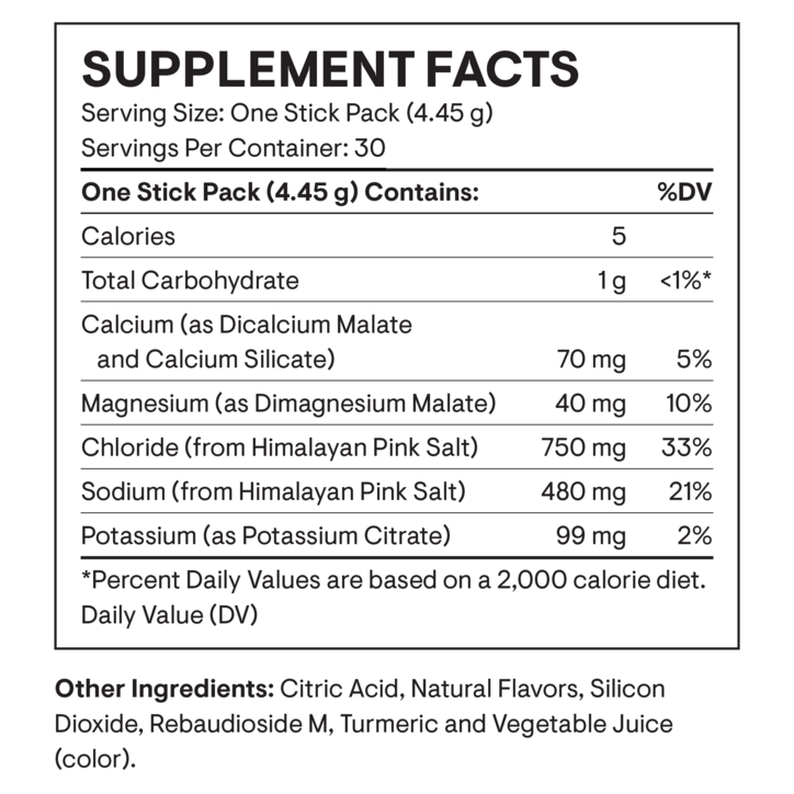 Daily Electrolytes Stick Packs (30 Packets)