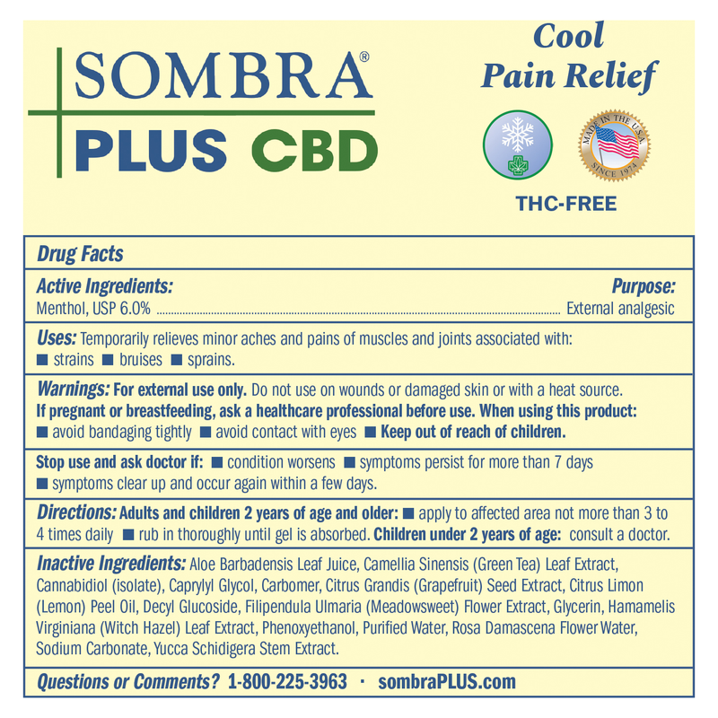 PLUS CBD Cool Therapy Gel (4 oz)