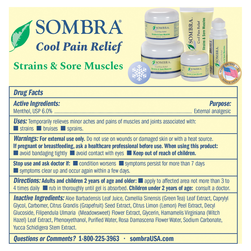 Original Cool Therapy Natural Pain Relieving Gel Roll-On (3 oz)