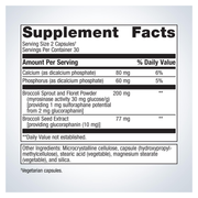 SulforaClear (60 Capsules) — Supplement Facts