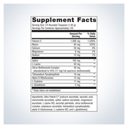 Ultra Potent-C Vitamin C Powder (238 g) — Supplement Facts