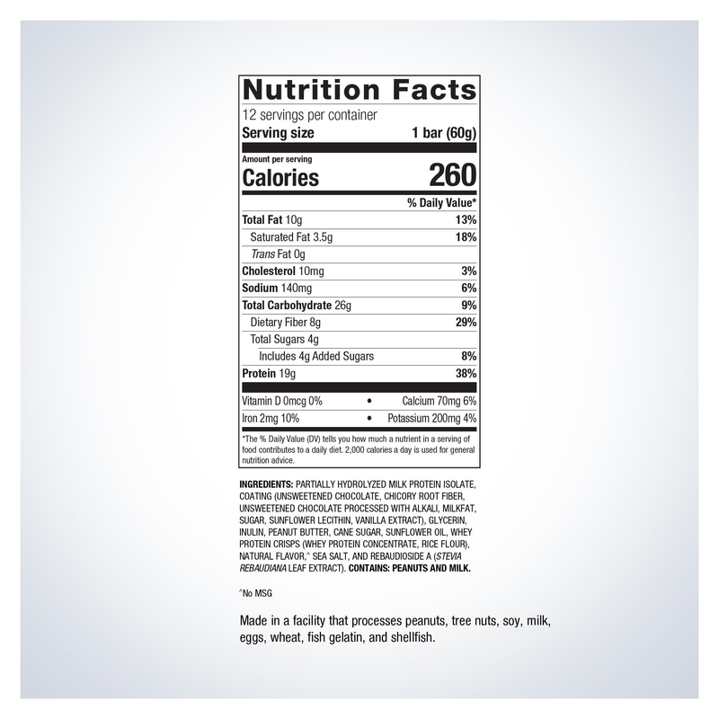 Ultra Protein Bar (Peanut Butter) (12 Count) — Supplement Facts