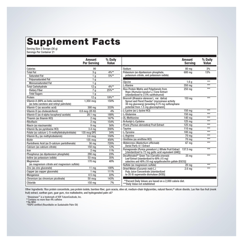 UltraClear Renew Detox Powder — Supplement Facts
