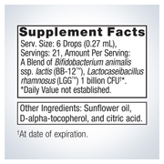 UltraFlora Baby Probiotic (5 ml) — Supplement Facts