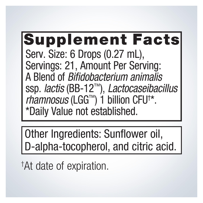 UltraFlora Baby Probiotic (5 ml) — Supplement Facts