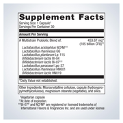 UltraFlora BiomePro Probiotic (30 Capsules) — Supplement Facts