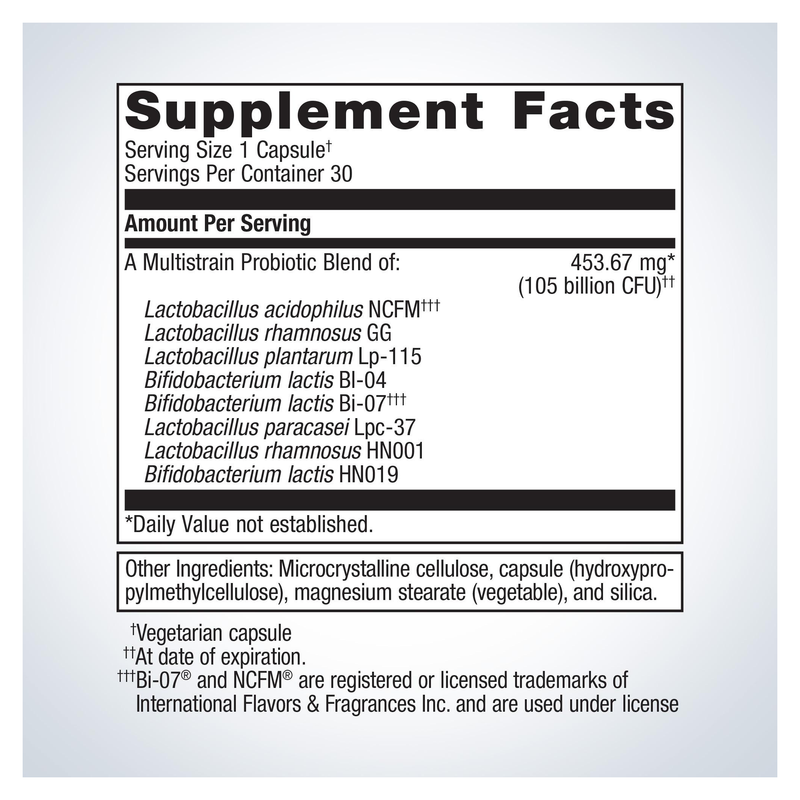 UltraFlora BiomePro Probiotic (30 Capsules) — Supplement Facts