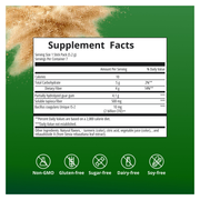 UltraFlora Fiber, Prebiotic & Probiotic Powder (Orange) (155 g) — Supplement Facts