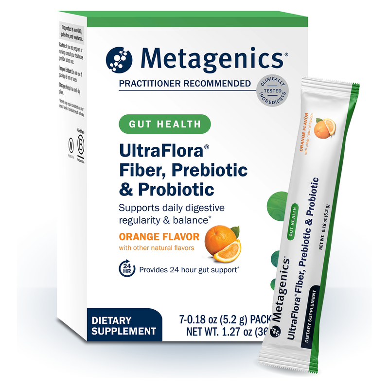 UltraFlora Fiber, Prebiotic & Probiotic Powder (Orange) (155 g)