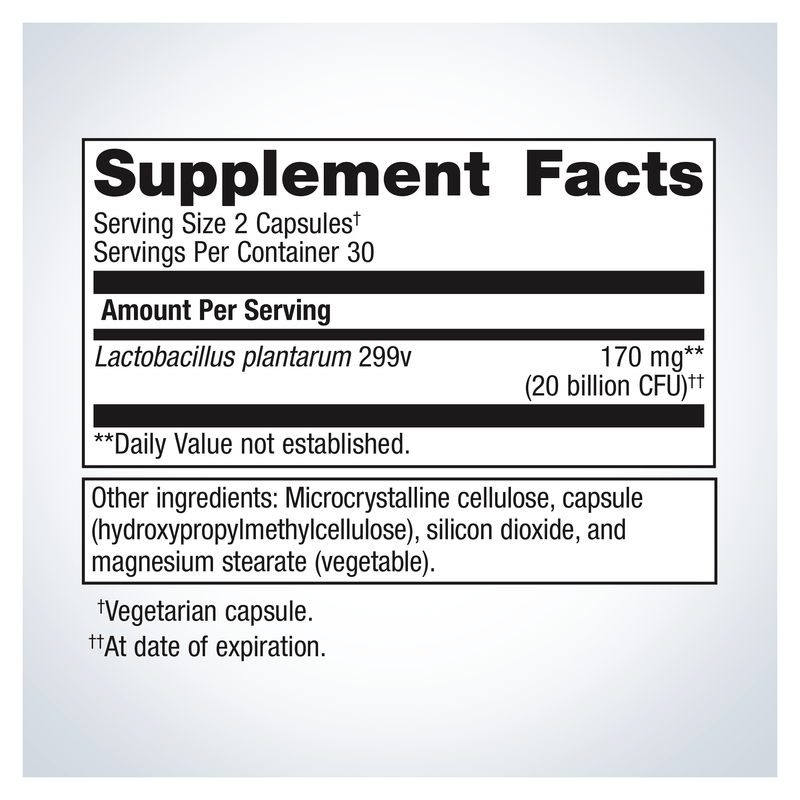UltraFlora Intensive Care Probiotic (60 Capsules) — Supplement Facts