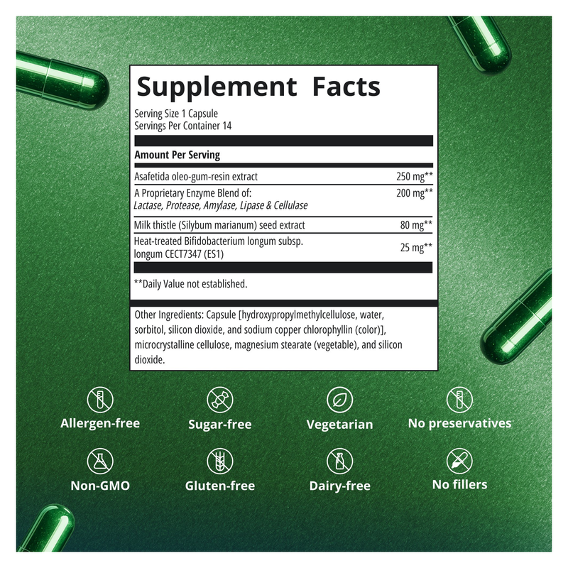 UltraFlora Night Rest & Digest Postbiotic — Supplement Facts