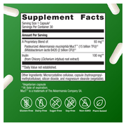 UltraFlora Triplebiotic with Akkermansia (30 Capsules) — Supplement Facts