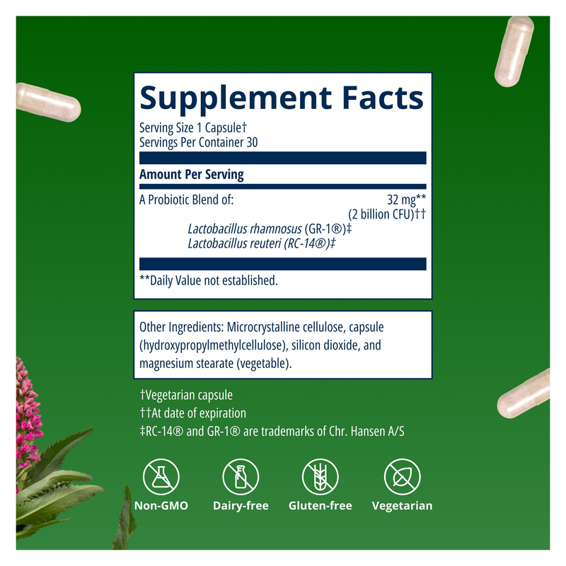 UltraFlora Women's Probiotic (30 Capsules) — Supplement Facts