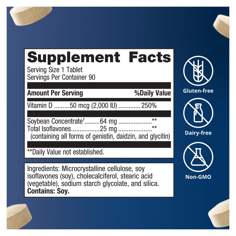 Vitamin D3 2000 Complex (90 Tablets) — Supplement Facts
