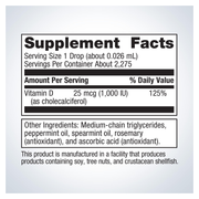 Vitamin D3 Liquid (59 ml) — Supplement Facts