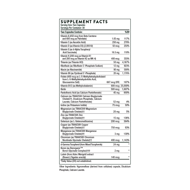 Basic Nutrients 2/Day (60 Capsules)