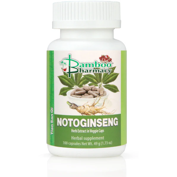Notoginseng Capsules (Tienchi) (Raw) (100 Capsules)