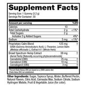 Broad Spectrum Calm Gummies (Raspberry) (30 ct) - Supplement Facts