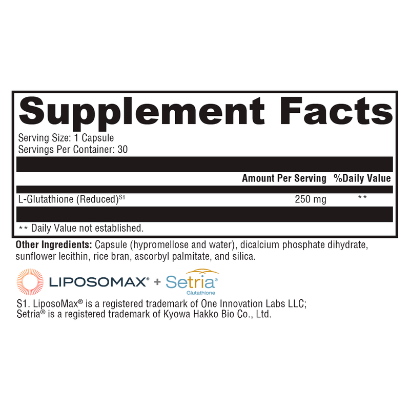 Liposomal Glutathione (30 Capsules)