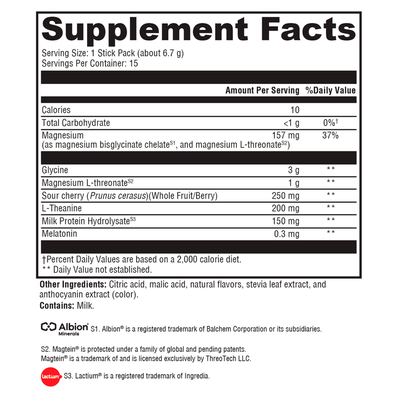 OptiMag Neuro PM Mixed Berry Powder (15 Stick Packs)