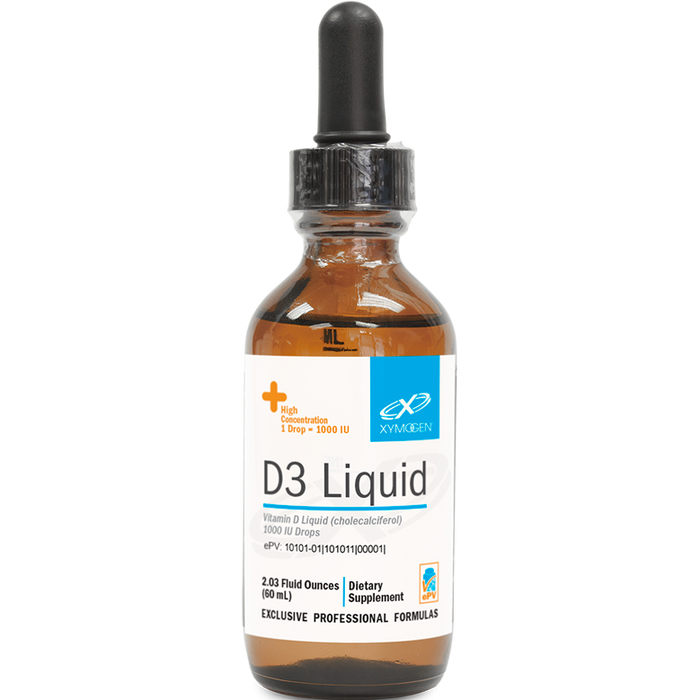 D3 Liquid (1000 IU)-Xymogen-2.03 Ounce (60 mL) Liquid-Pine Street Clinic