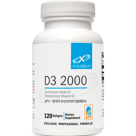 D3 2000-Vitamins & Supplements-Xymogen-120 Softgels-Pine Street Clinic