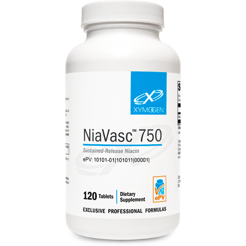 NiaVasc 750-Vitamins & Supplements-Xymogen-120 Tablets-Pine Street Clinic