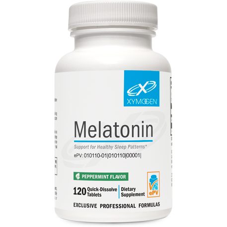 Melatonin Peppermint-Vitamins & Supplements-Xymogen-120 Quick-Dissolve Tablets-Pine Street Clinic