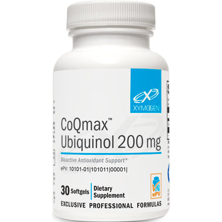 CoQmax Ubiquinol 200 mg (30 Softgels)-Xymogen-Pine Street Clinic