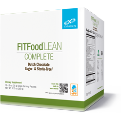 FIT Food Lean Complete (10 Servings)-Vitamins & Supplements-Xymogen-Dutch Chocolate (Sugar-Free & Stevia-Free)-Pine Street Clinic