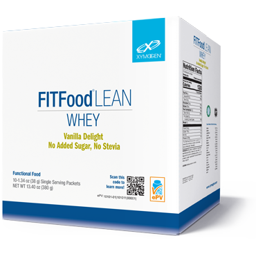 FIT Food Lean Whey (10 Servings)-Vitamins & Supplements-Xymogen-Vanilla Delight (No Added Sugar or Stevia)-Pine Street Clinic