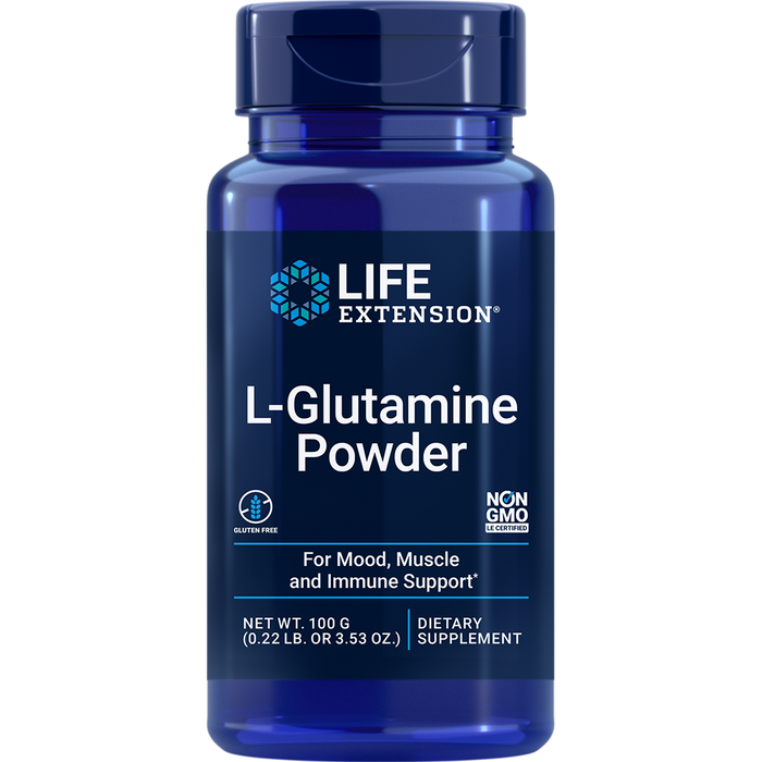 L-Glutamine Powder (100 g Powder)-Life Extension-Pine Street Clinic