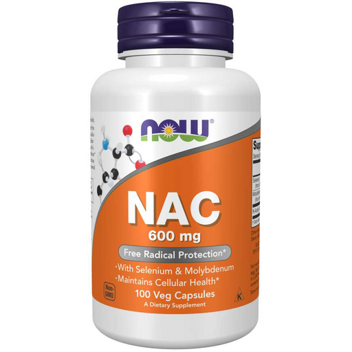 NAC (N-acetyl cysteine) (600 mg)-Vitamins & Supplements-NOW-100 Capsules-Pine Street Clinic
