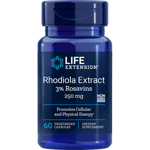 Rhodiola Extract (3% Rosavins) 250 mg (60 Capsules)-Vitamins & Supplements-Life Extension-Pine Street Clinic