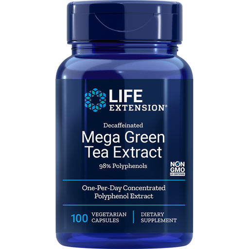 Mega Green Tea Decaffeinated (100 Capsules)-Vitamins & Supplements-Life Extension-Pine Street Clinic
