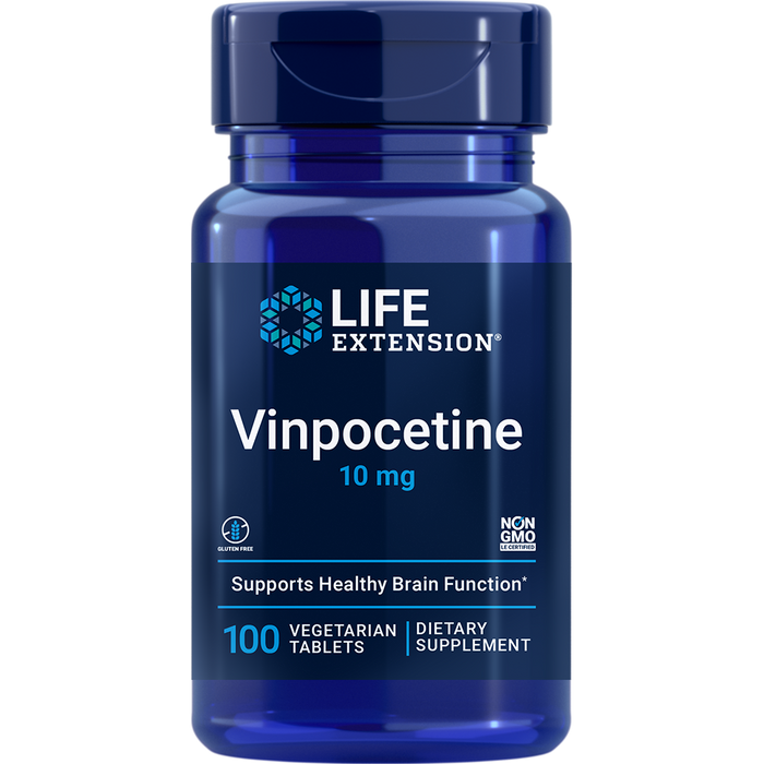 Vinpocetine 10mg (100 Tablets)-Vitamins & Supplements-Life Extension-Pine Street Clinic