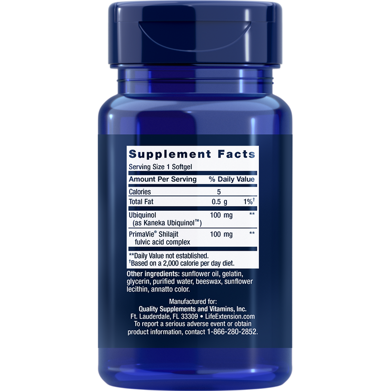 Super Ubiquinol CoQ10 with Enhanced Mitochondrial Support 100 mg (60 Softgels)