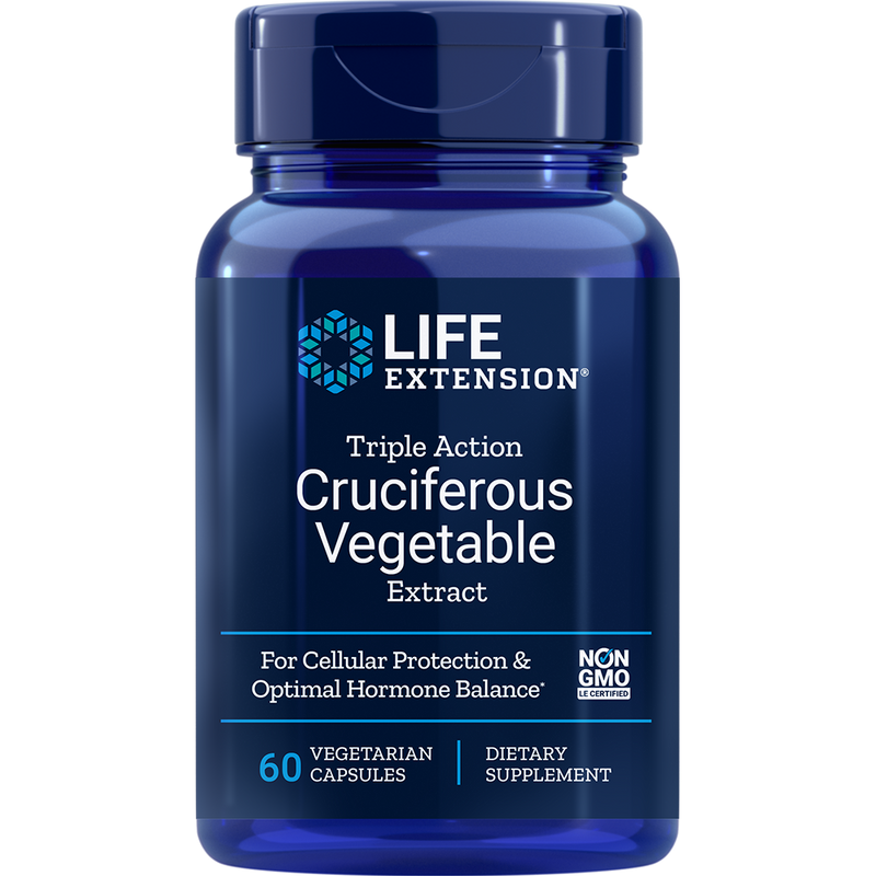 Triple Action Cruciferous Vegetable Extract (NO RESVERATROL) (60 Capsules)
