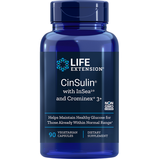 CinSulin with InSea2 and Crominex 3+ (90 Capsules)-Vitamins & Supplements-Life Extension-Pine Street Clinic