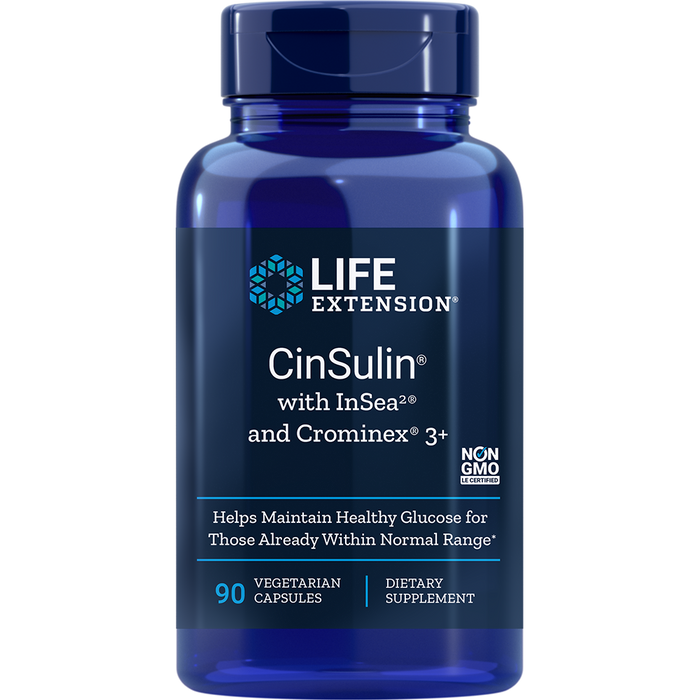 CinSulin with InSea2 and Crominex 3+ (90 Capsules)-Life Extension-Pine Street Clinic