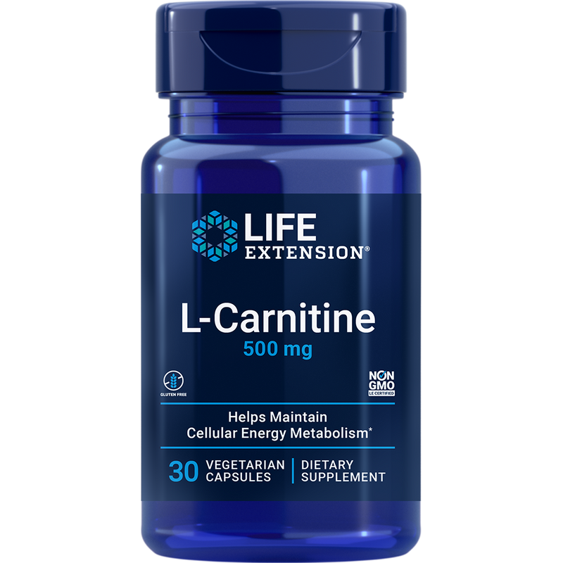 L-Carnitine 500 mg (30 Capsules)