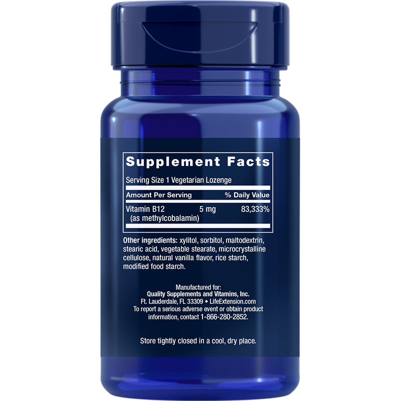 Methylcobalamin (Vitamin B12) 5 mg (60 Lozenges)