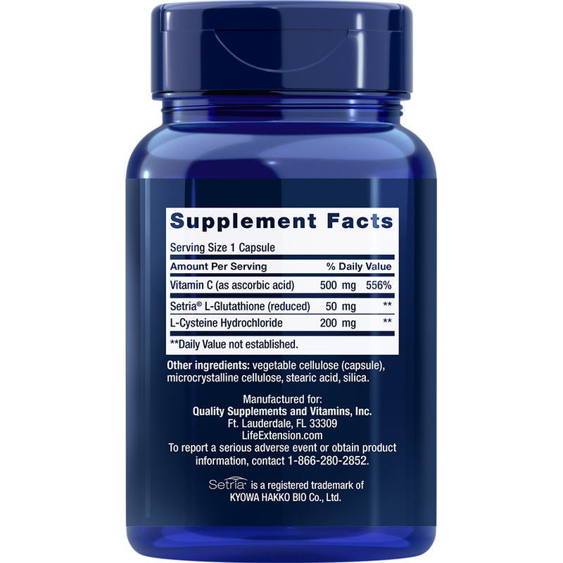 Glutathione, Cysteine & C (100 Capsules)